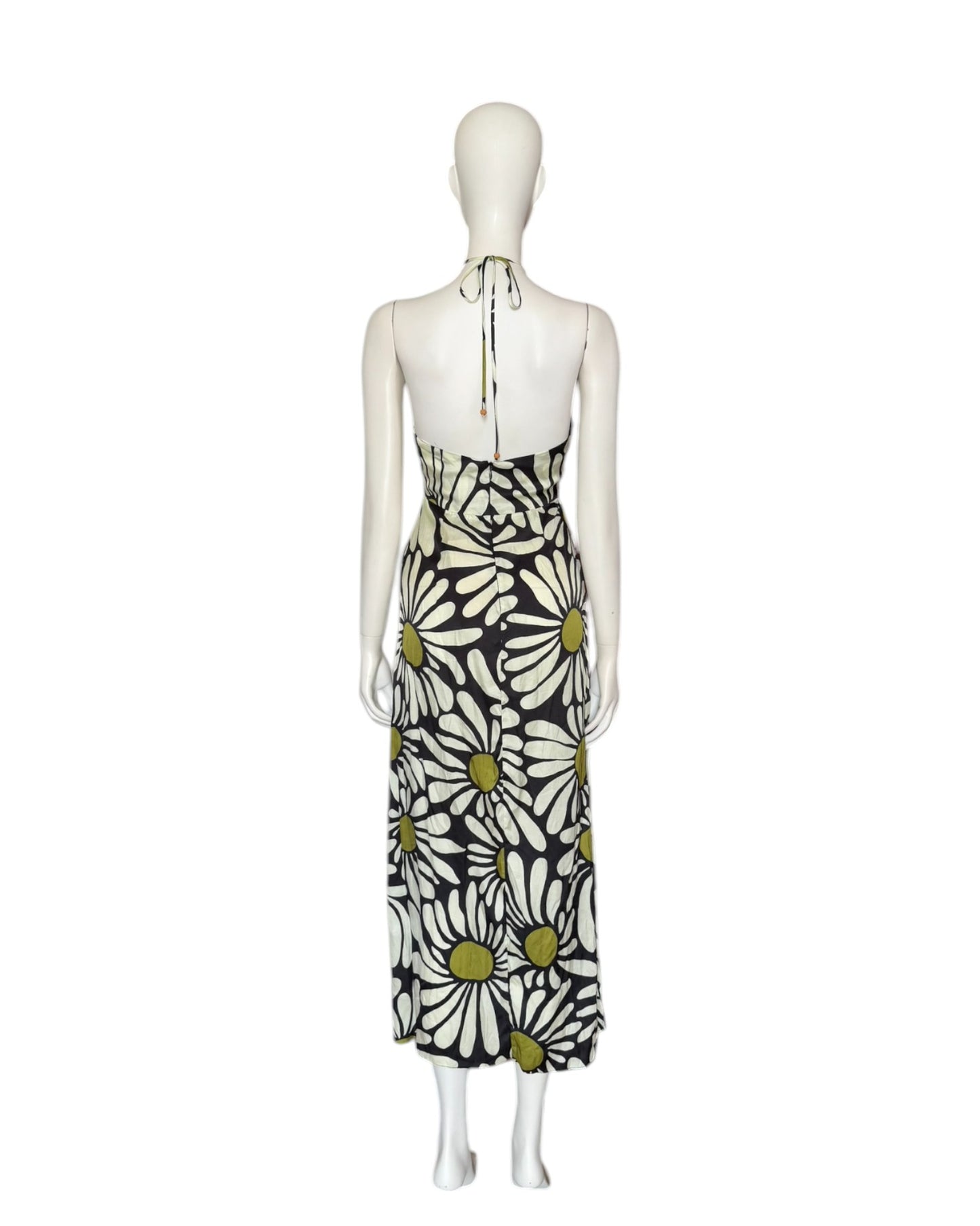 Vestido midi margaritas