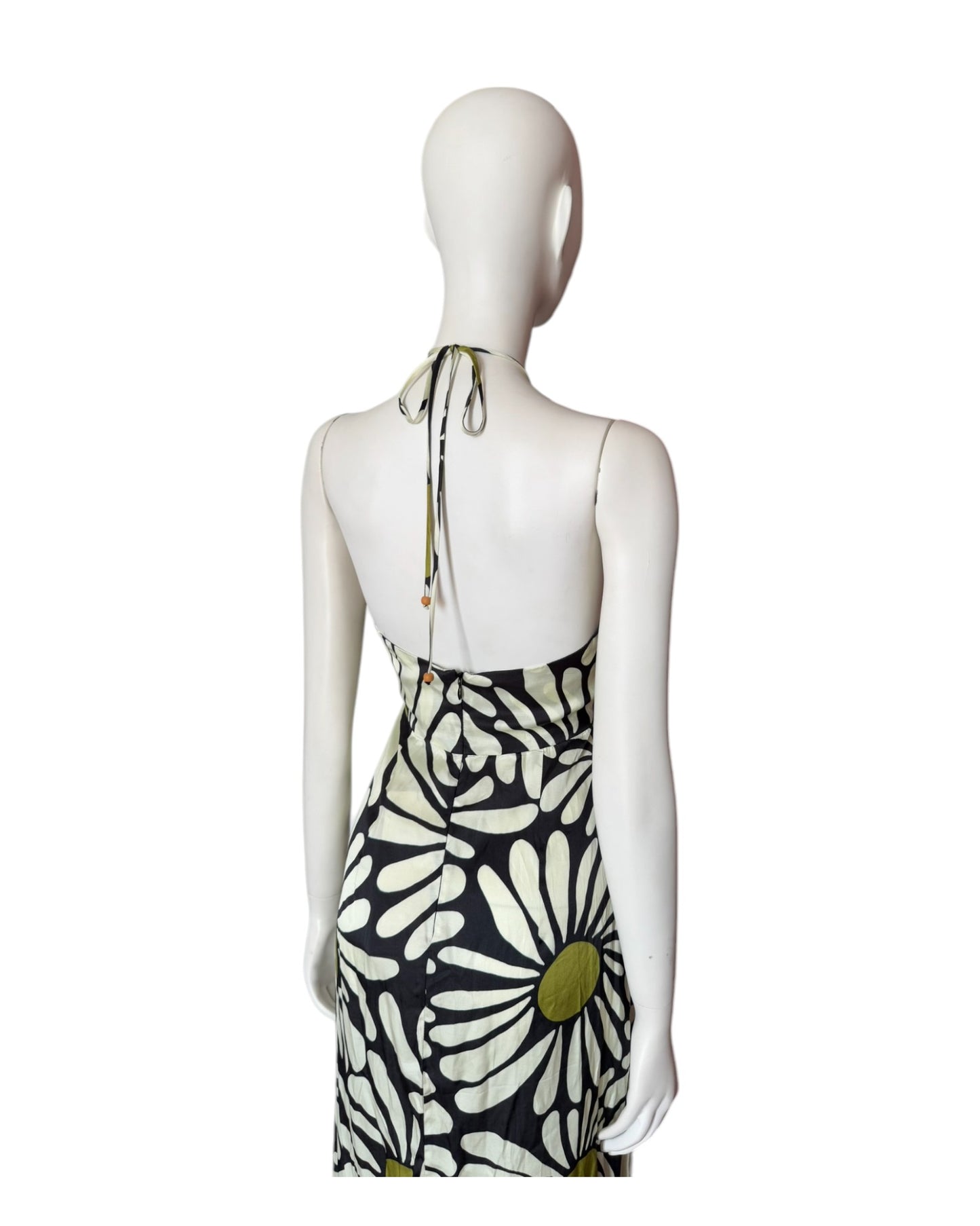 Vestido midi margaritas