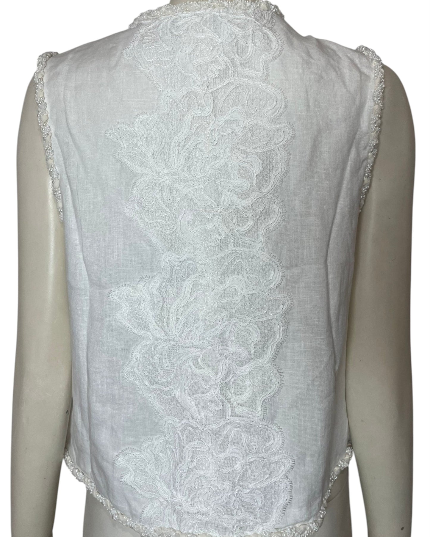 Cosma vest ivory
