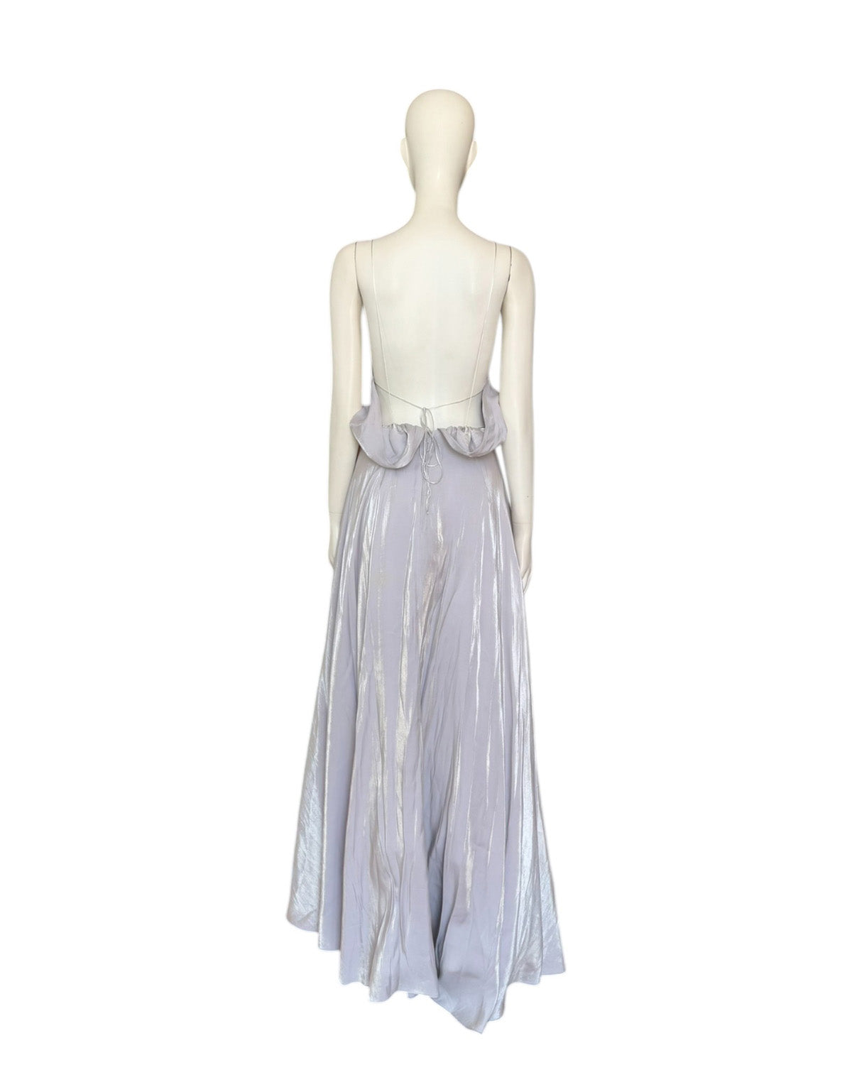 Vestido Maxi plata
