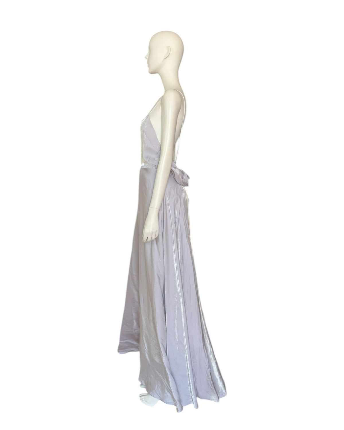 Vestido Maxi plata