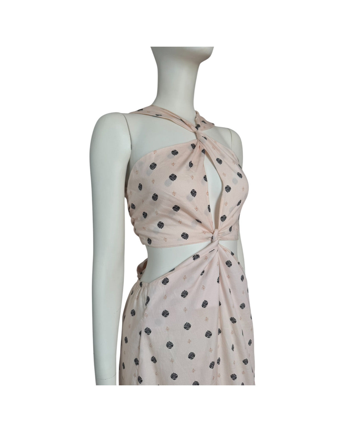 Vestido maxi puntos