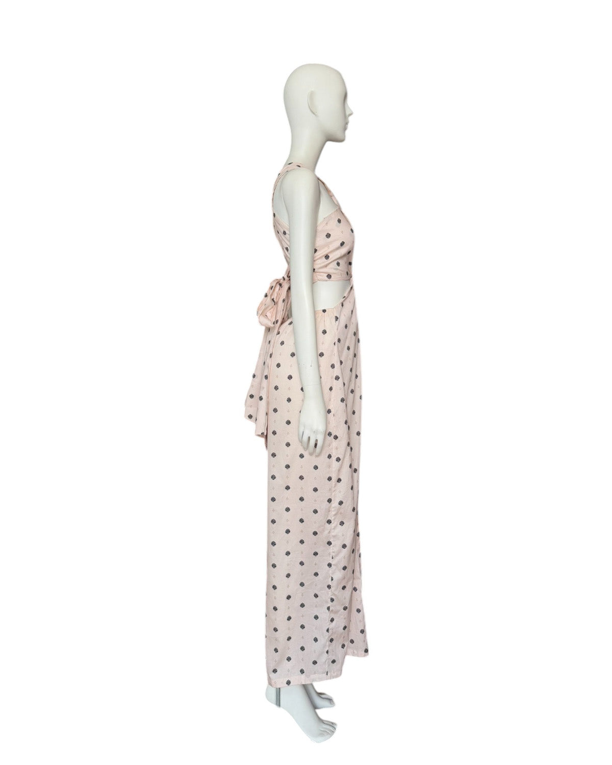 Vestido maxi puntos