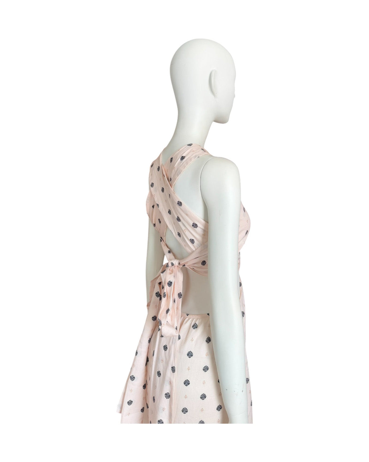 Vestido maxi puntos