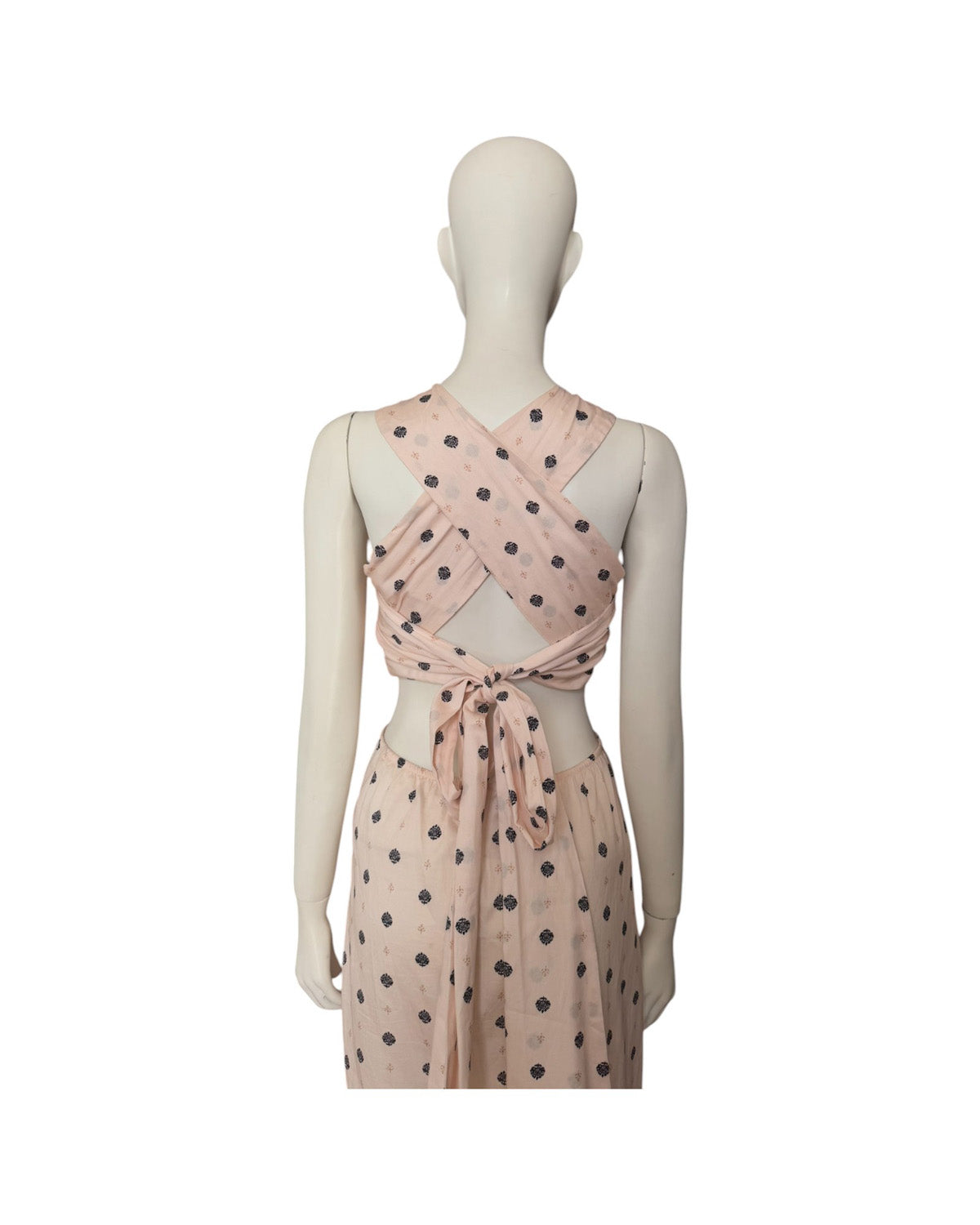 Vestido maxi puntos