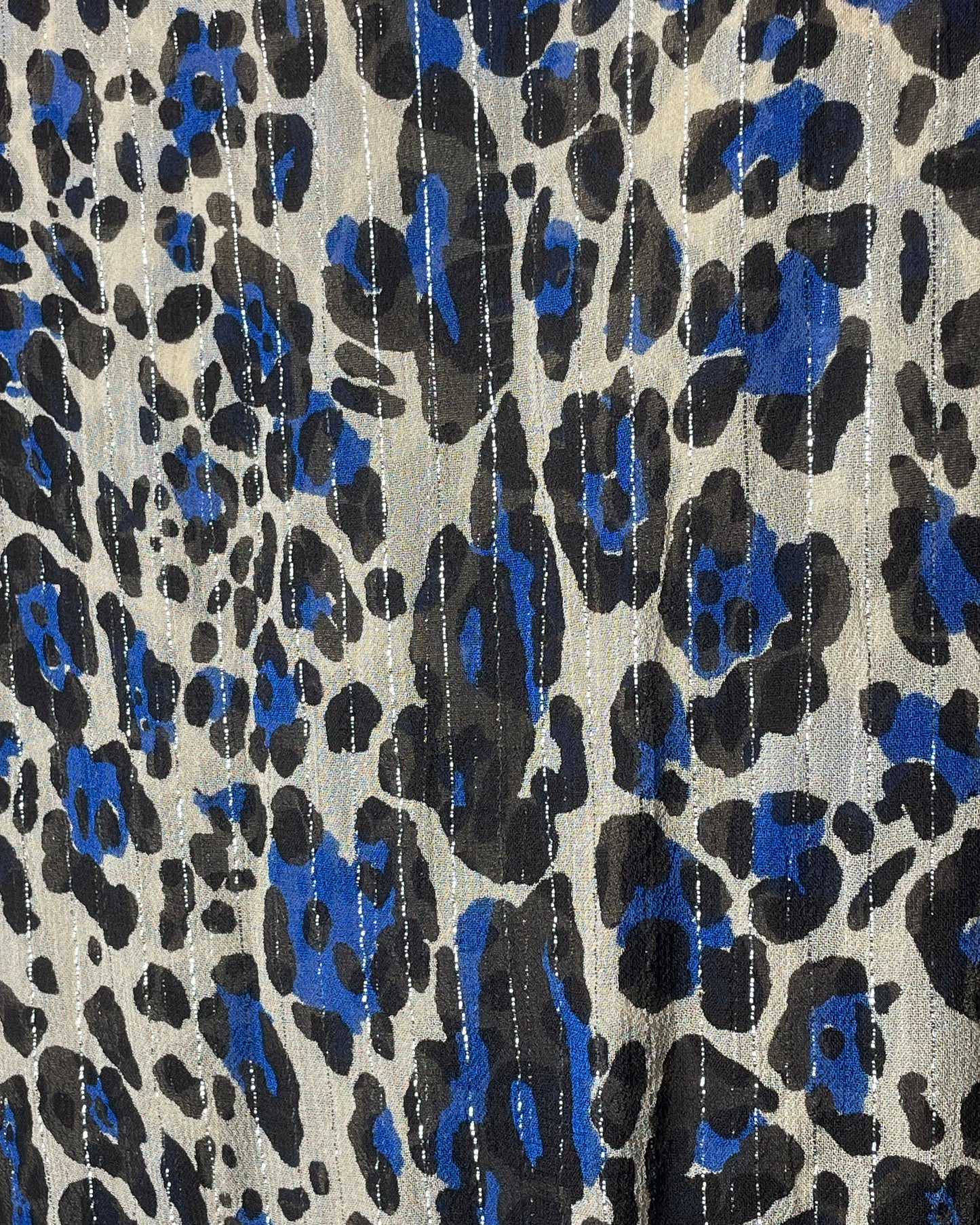Vestido animal print azul
