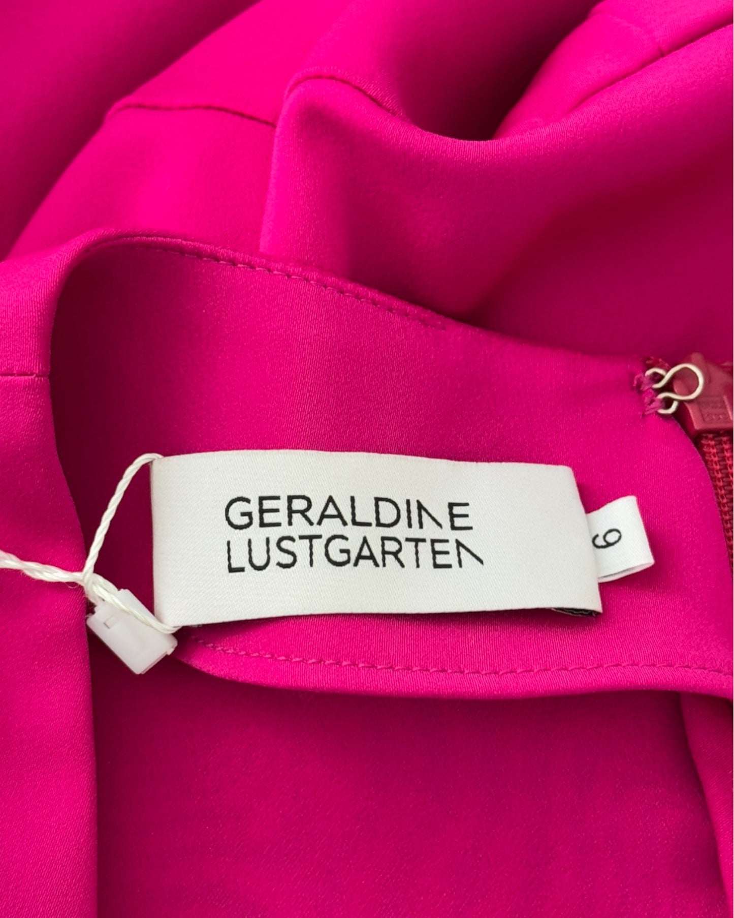 Vestido fucsia manga