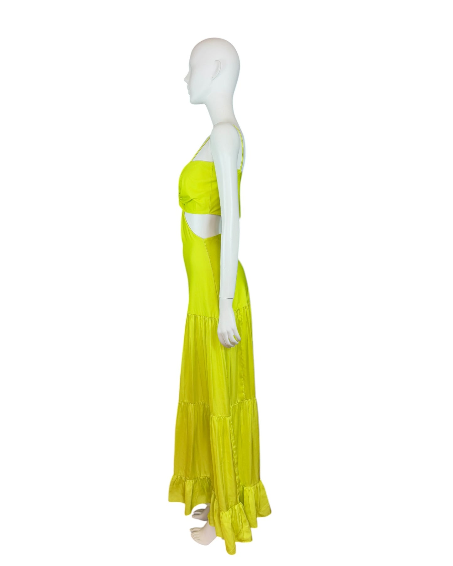 Vestido verde maxi