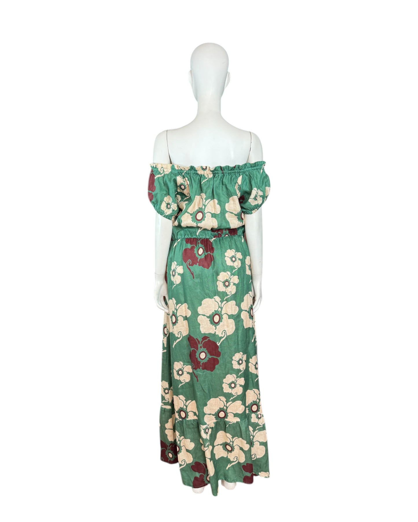 Vestido maxi verde