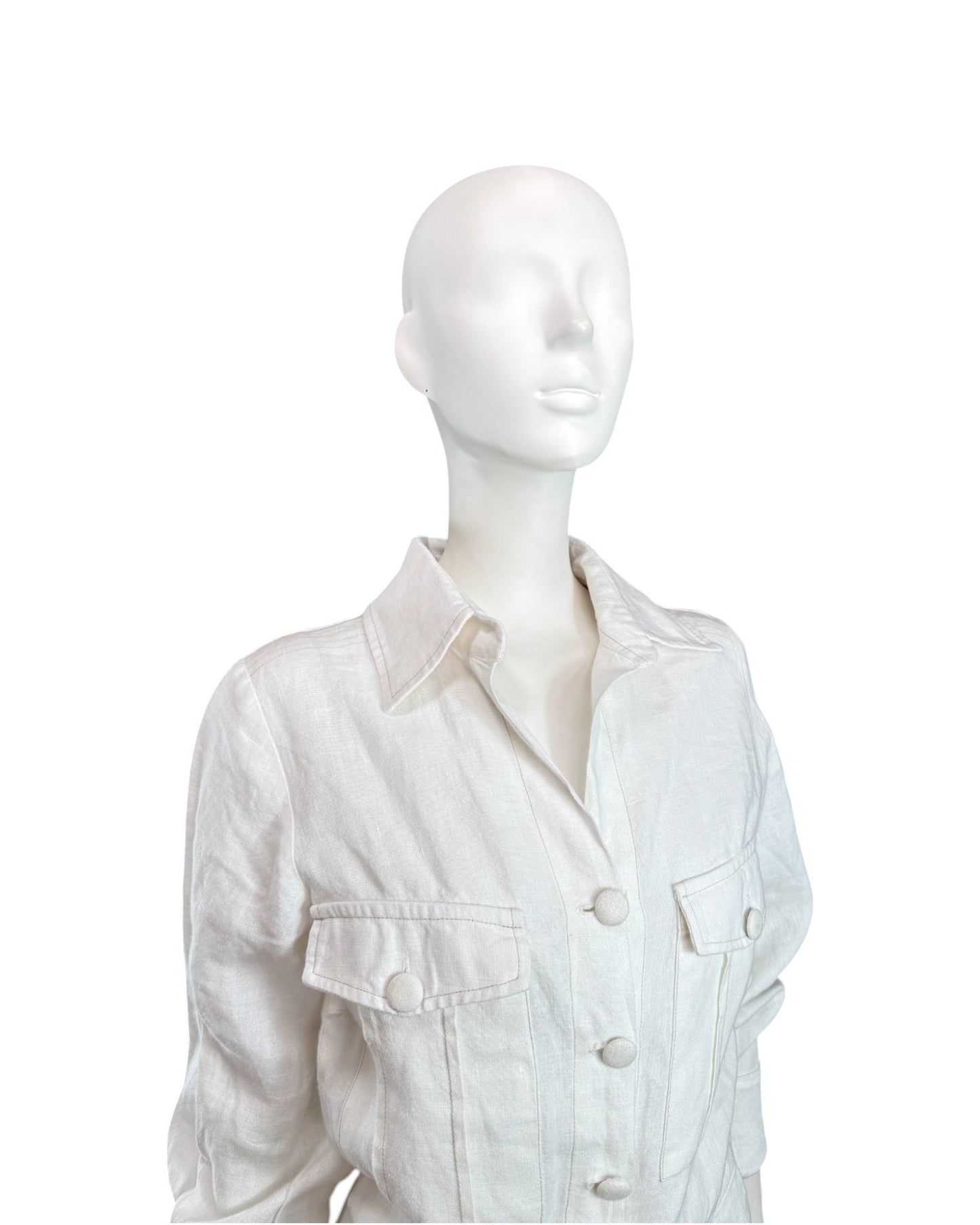 Jumsuit mangas blanco