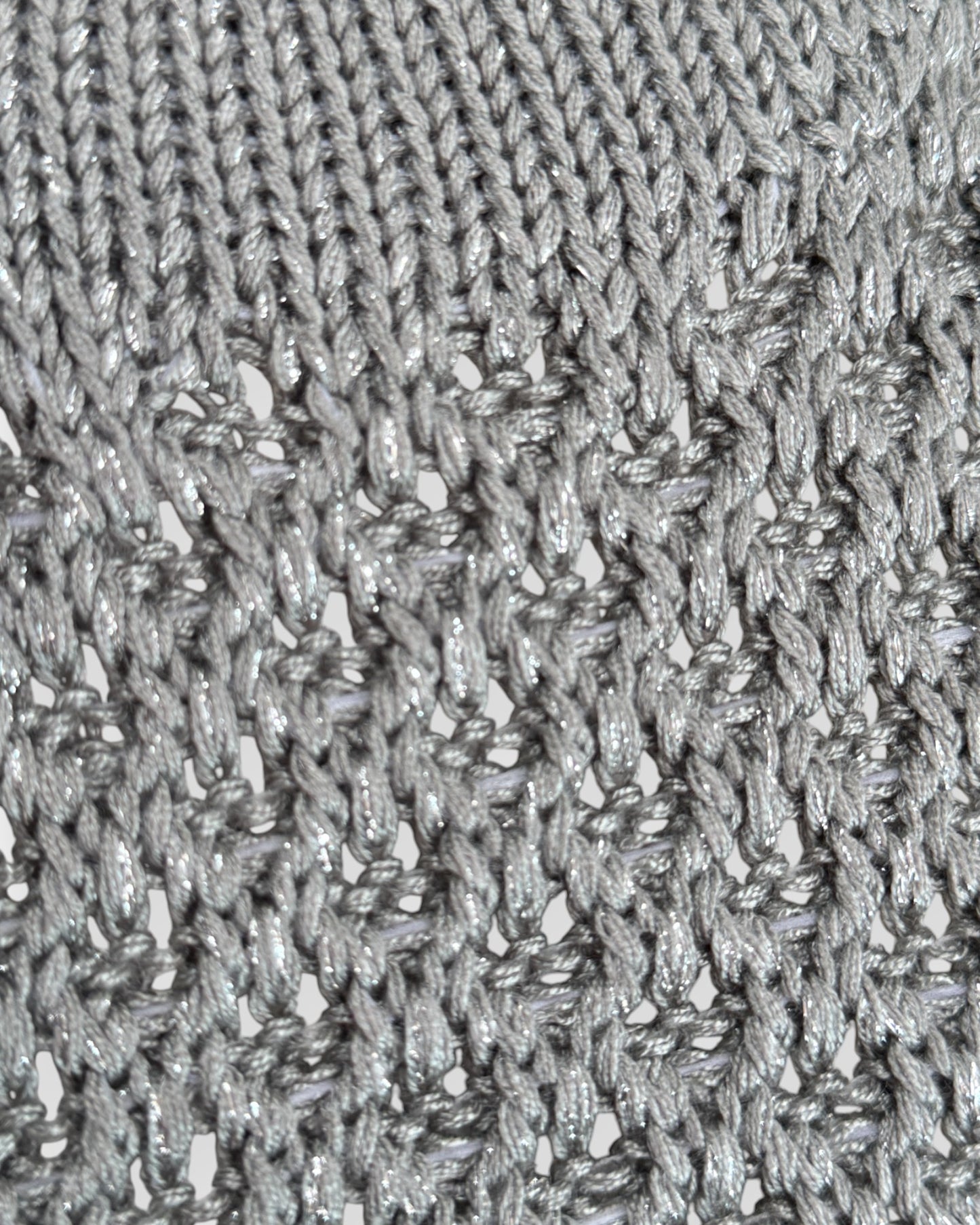 Vestido tejido gris