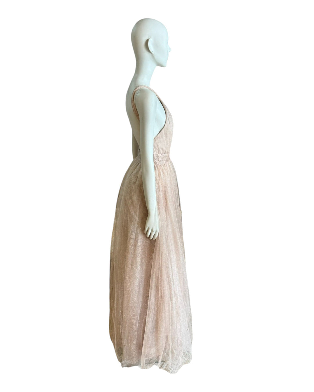 Vestido palo rosa princesa