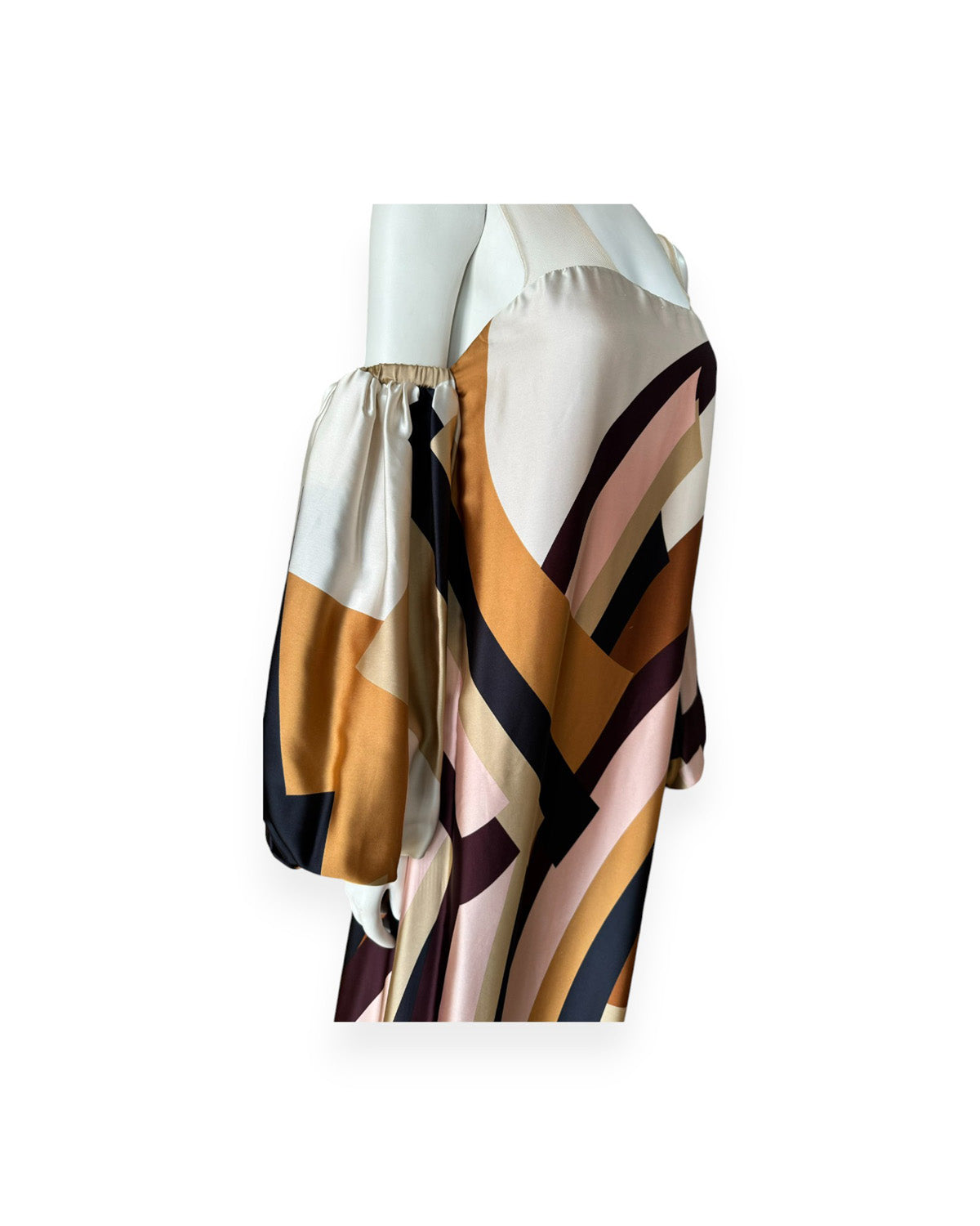 Vestido maxi mangas