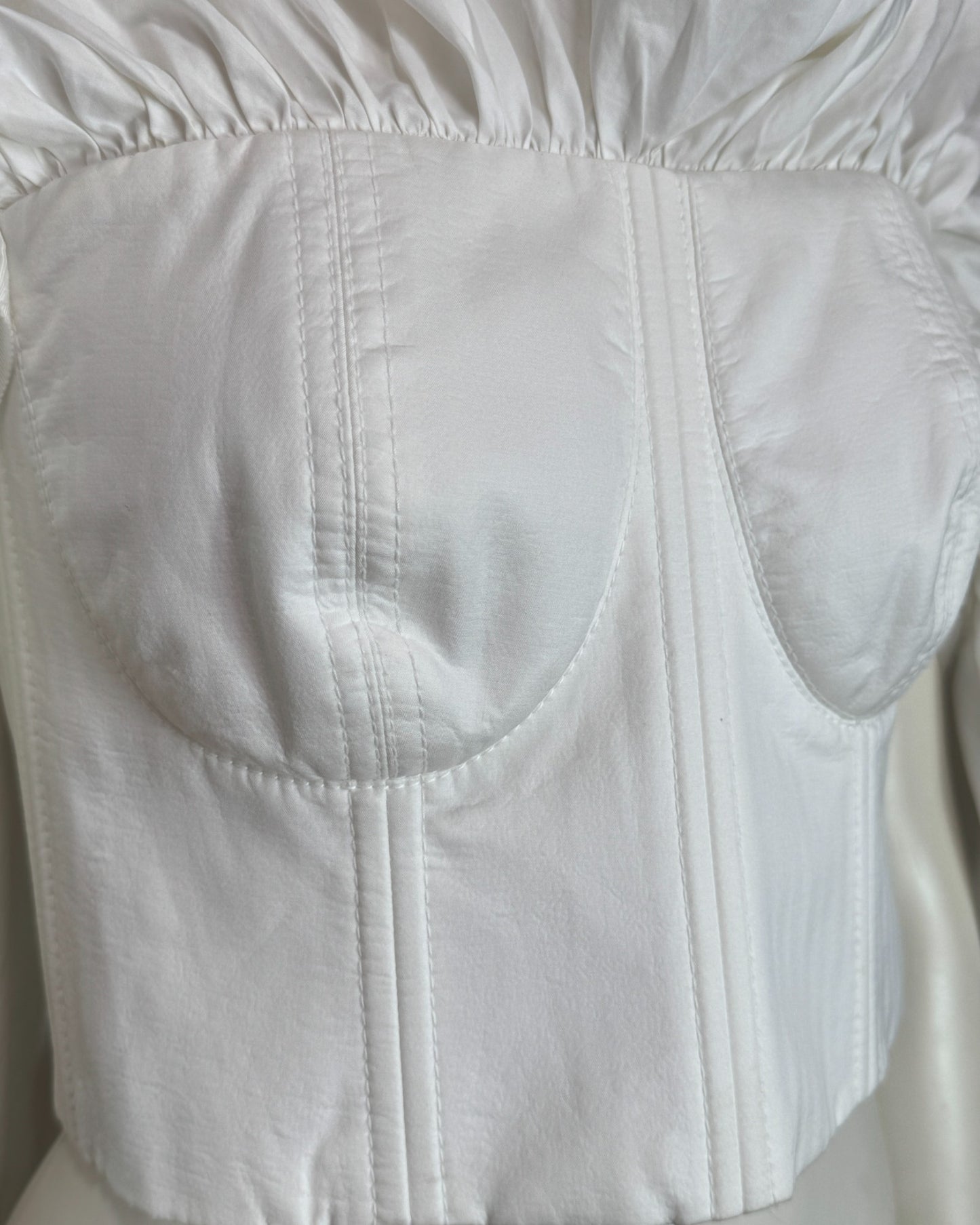 Blusa blanca mangas