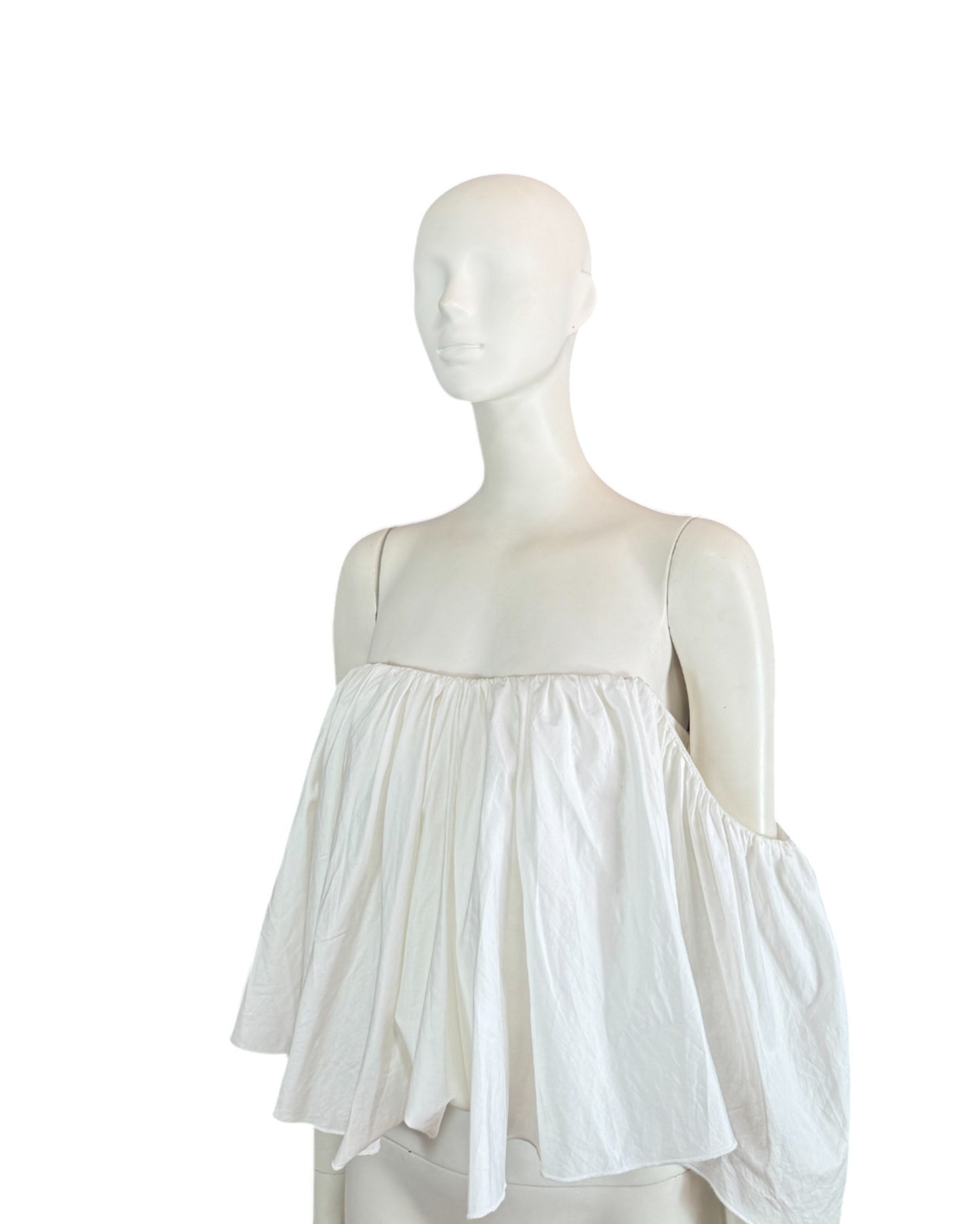 Blusa blanca mangas