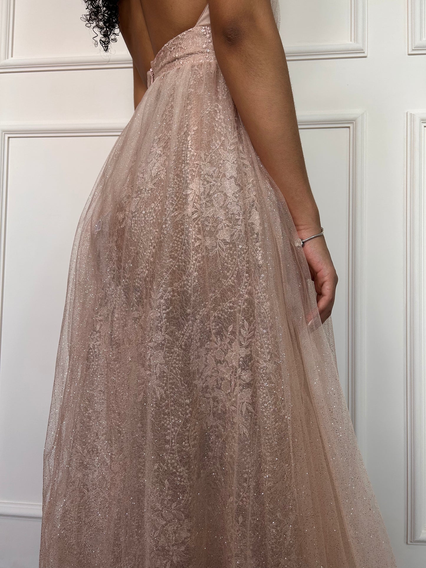 Vestido palo rosa princesa