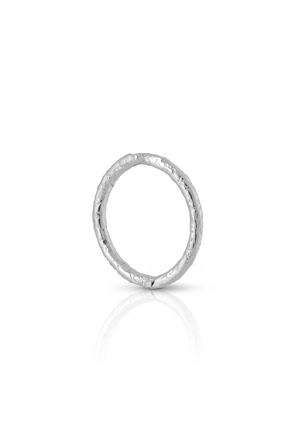 Link medium charm texture silver