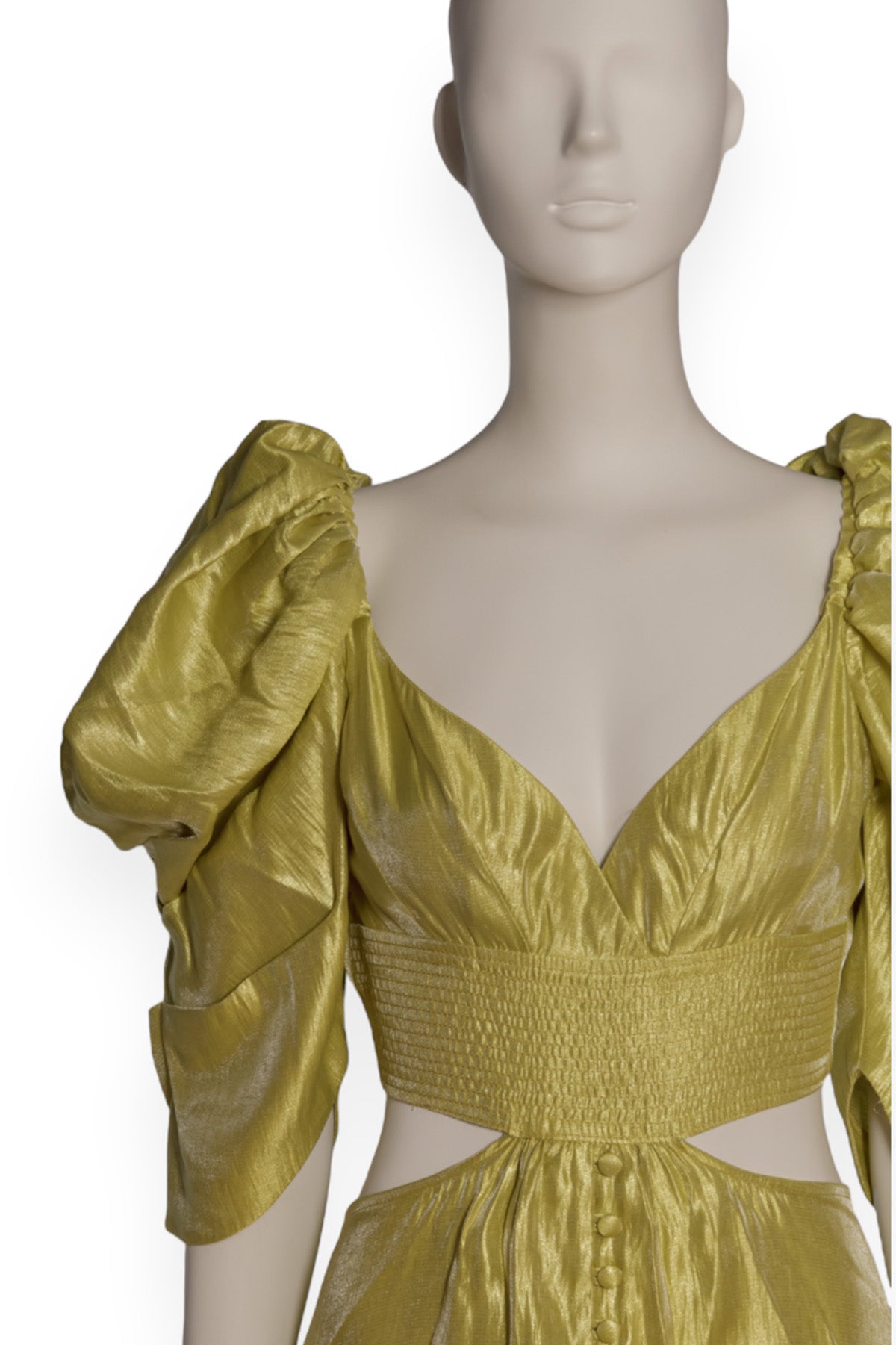 Vestido verde mangas