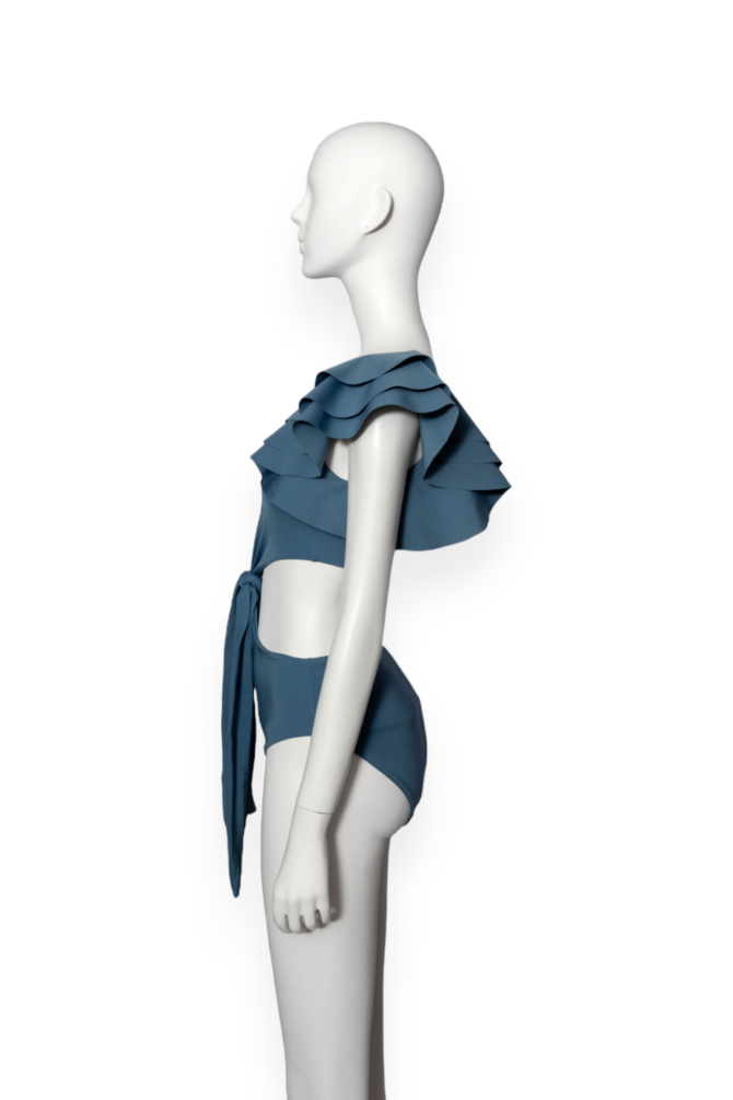 Jumpsuit azul + bikini bottom