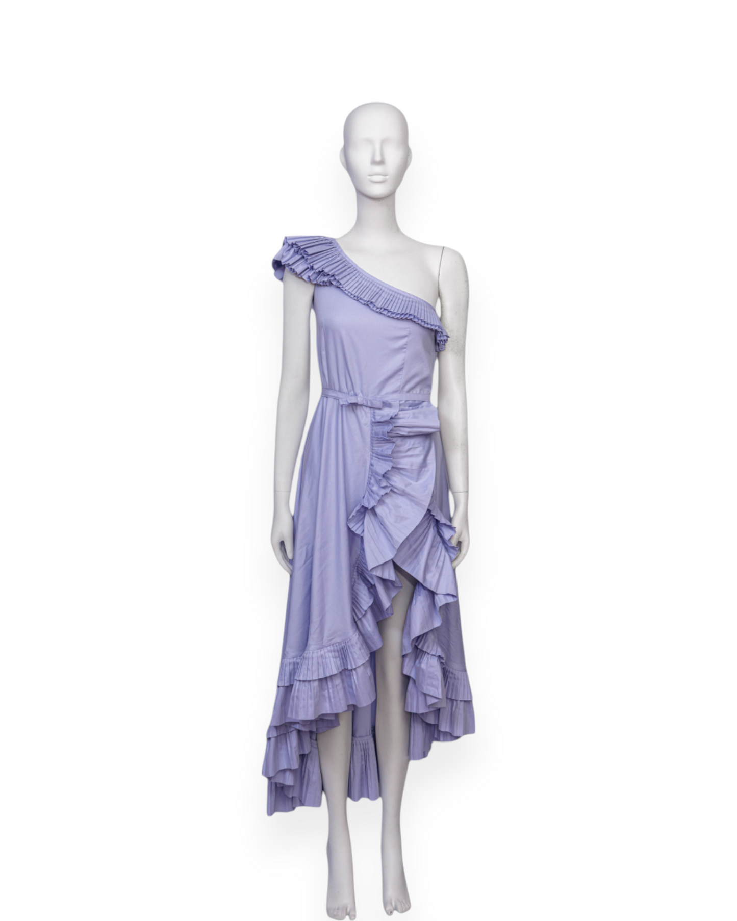Vestido asimetrico lila