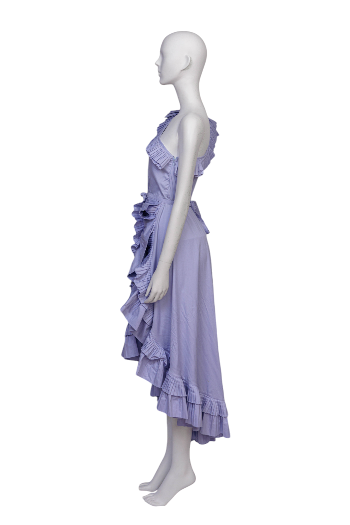 Vestido asimetrico lila