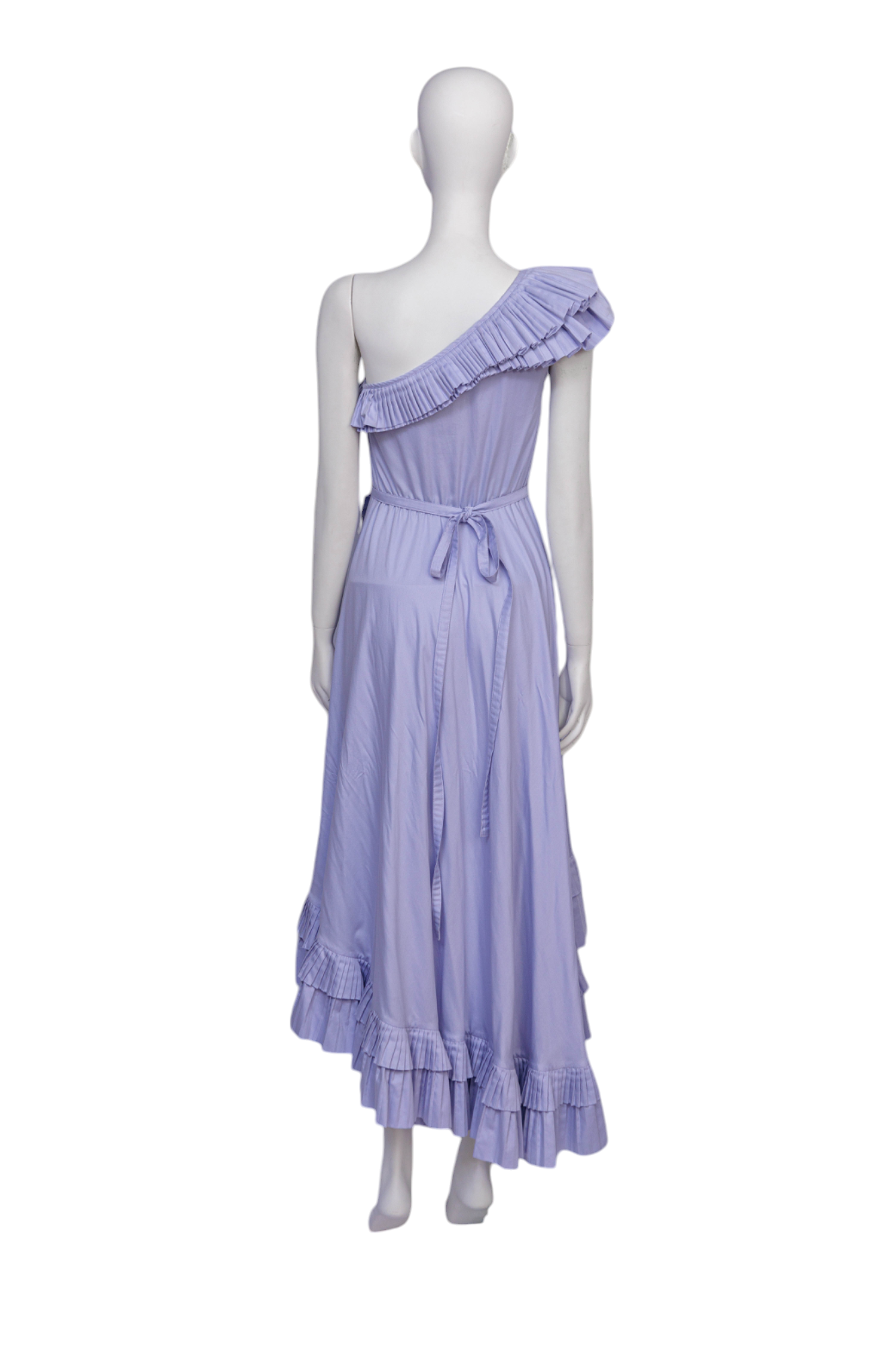 Vestido asimetrico lila