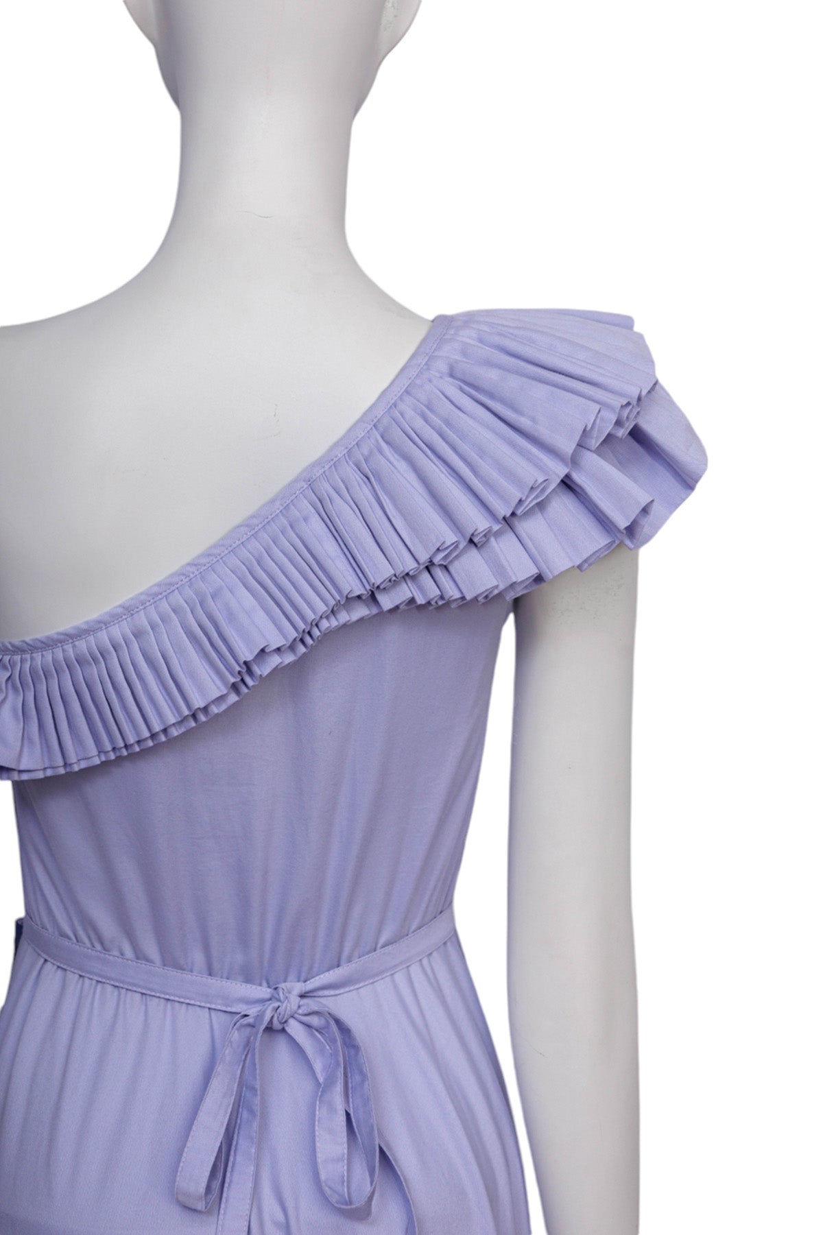 Vestido asimetrico lila