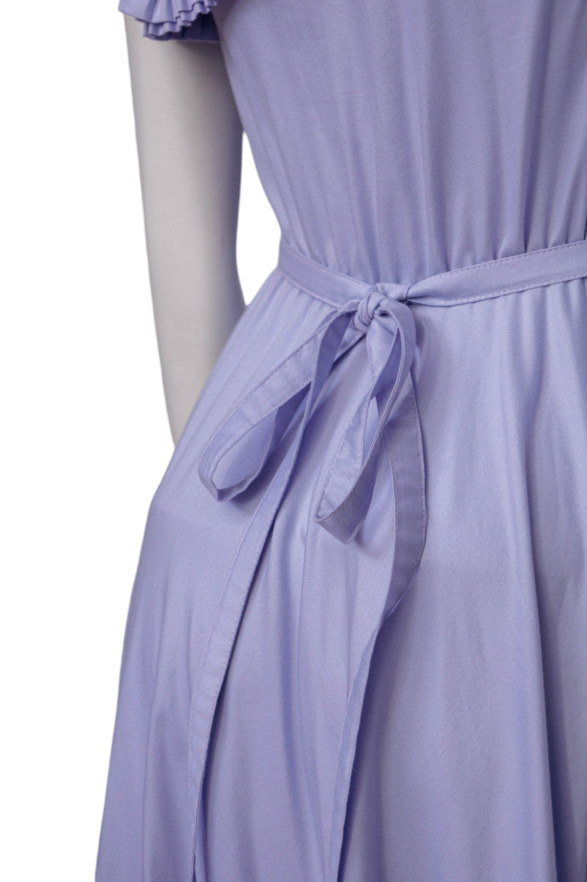 Vestido asimetrico lila