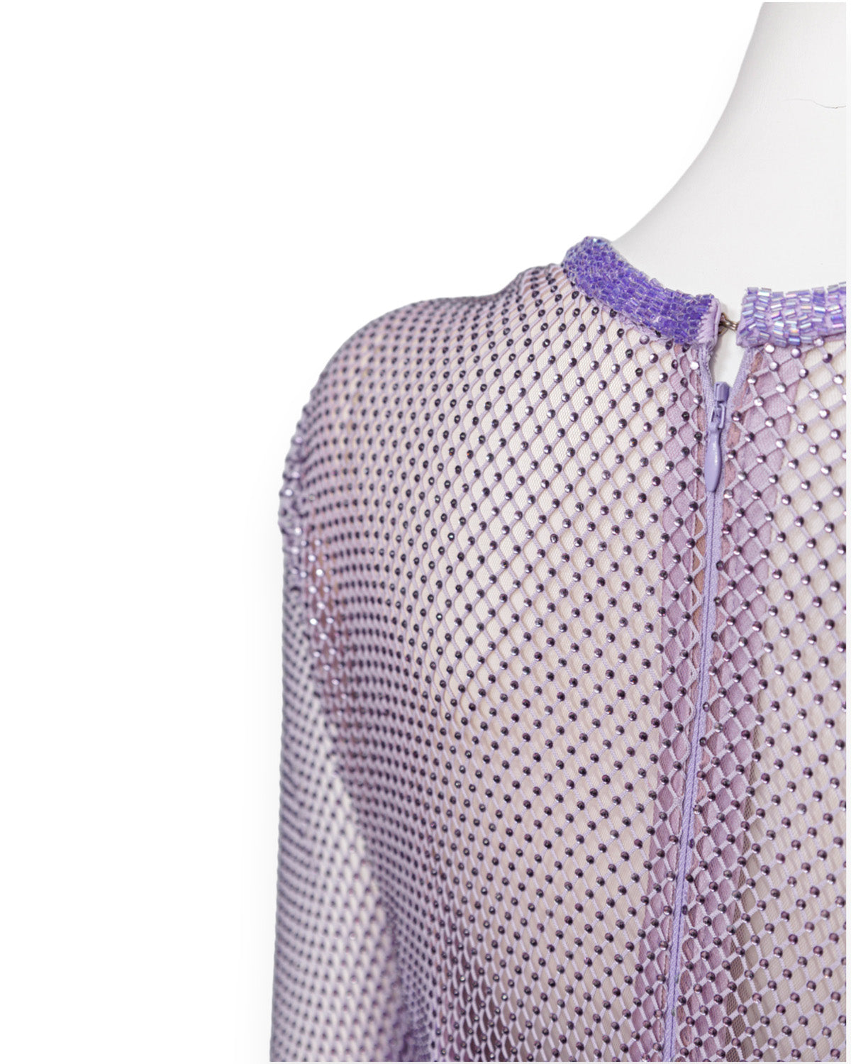 Vestido piedras lila