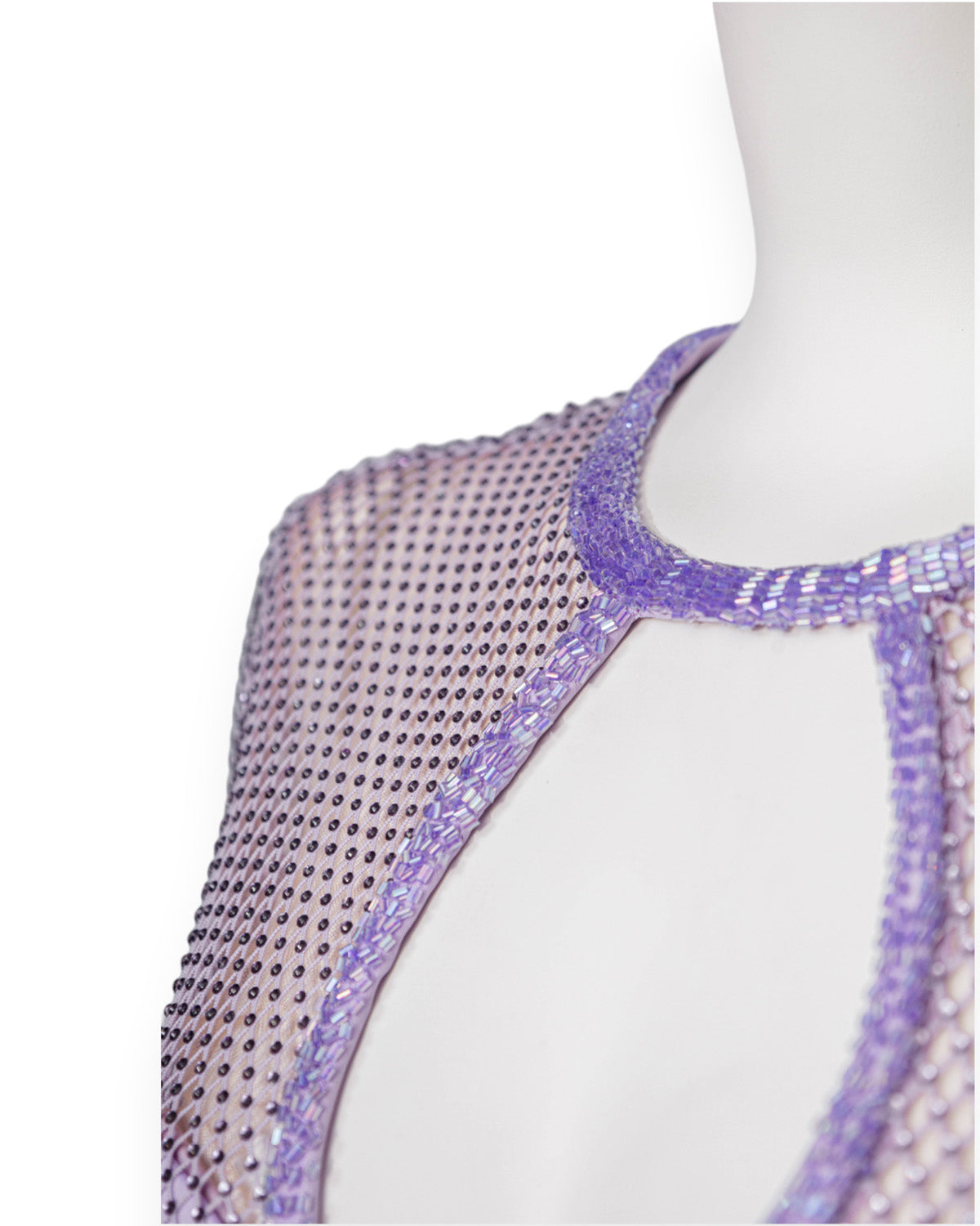 Vestido piedras lila