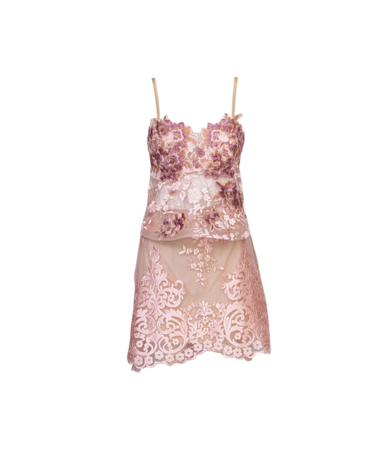 Set falda y top rose
