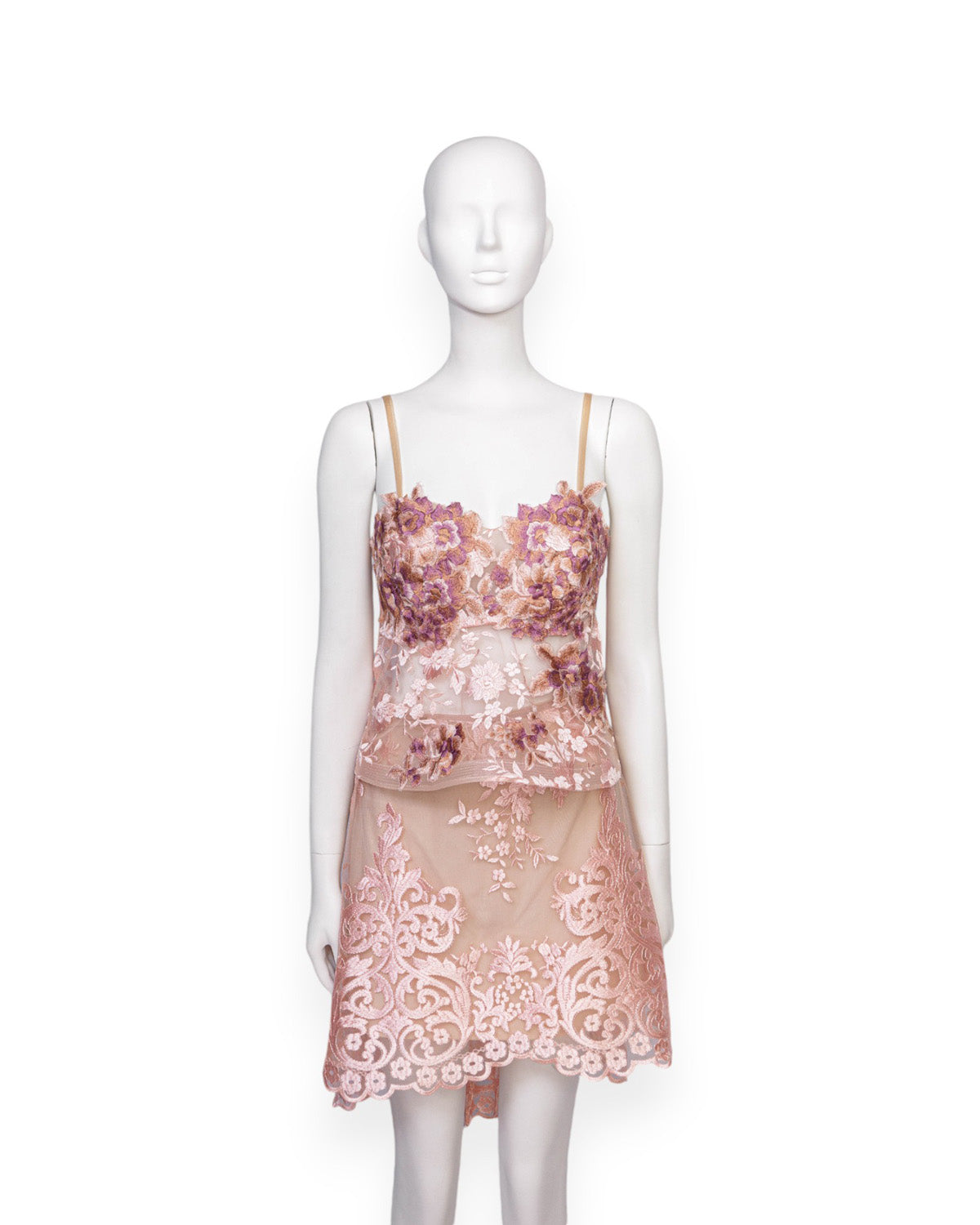 Set falda y top rose