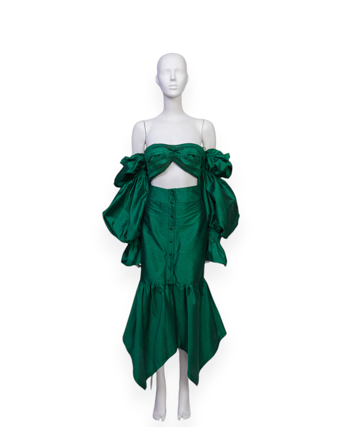 Set top y falda verde
