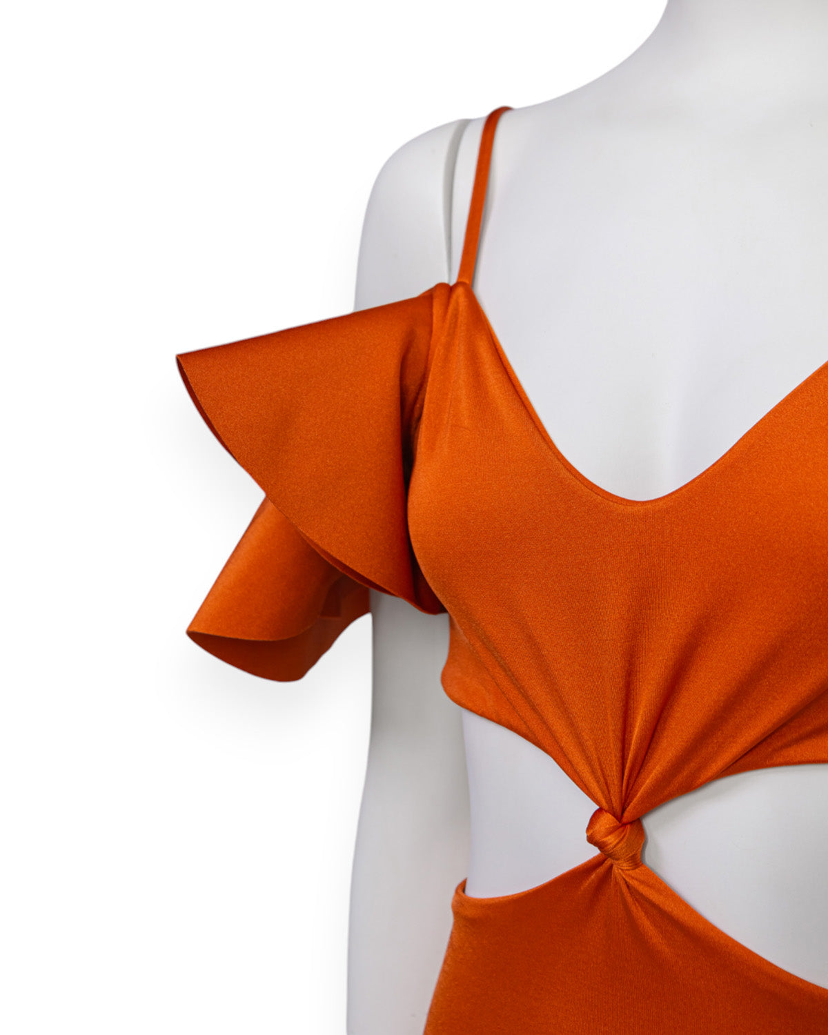 Vestido maxi naranja