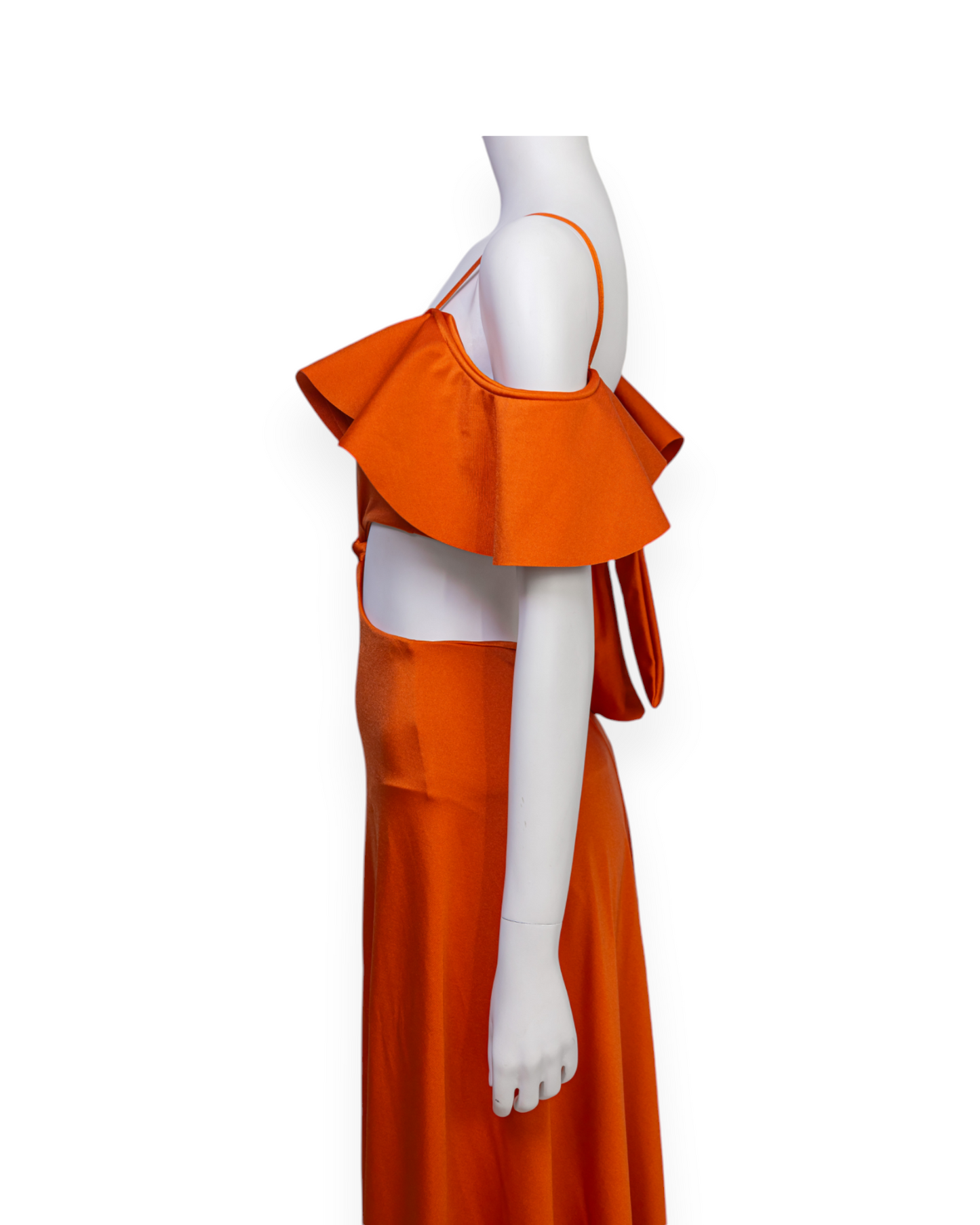 Vestido maxi naranja