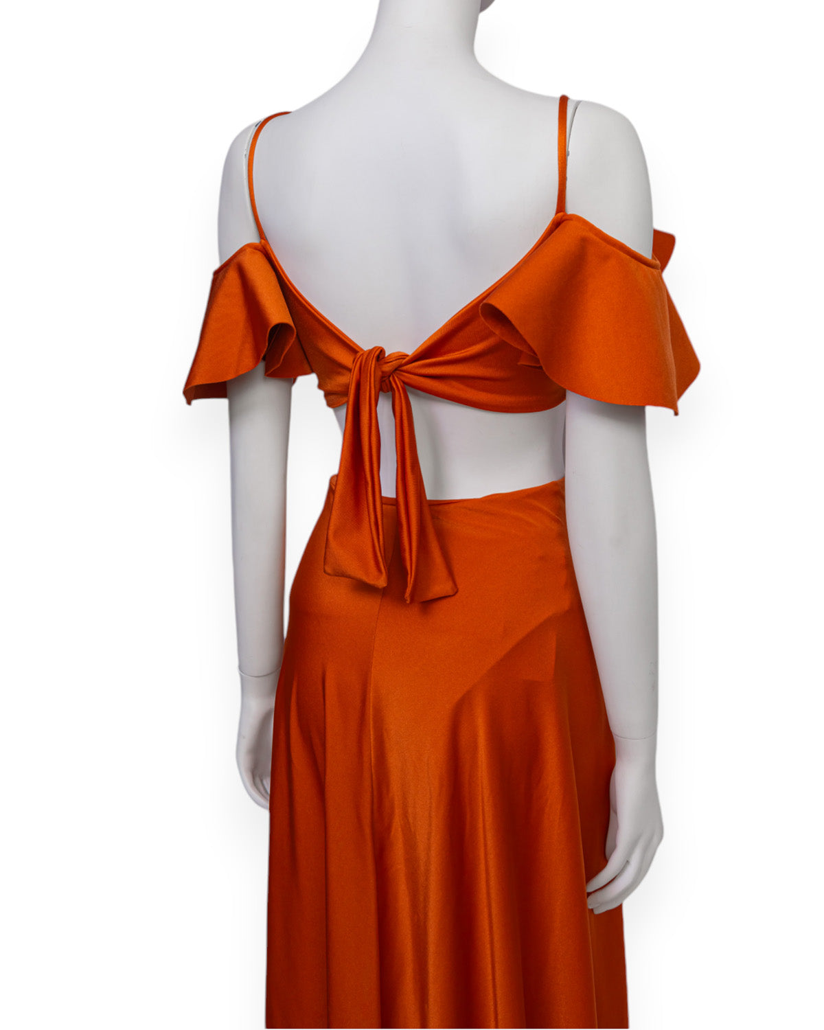 Vestido maxi naranja