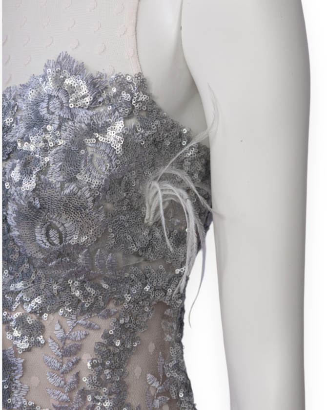 Vestido mini lentejuelas