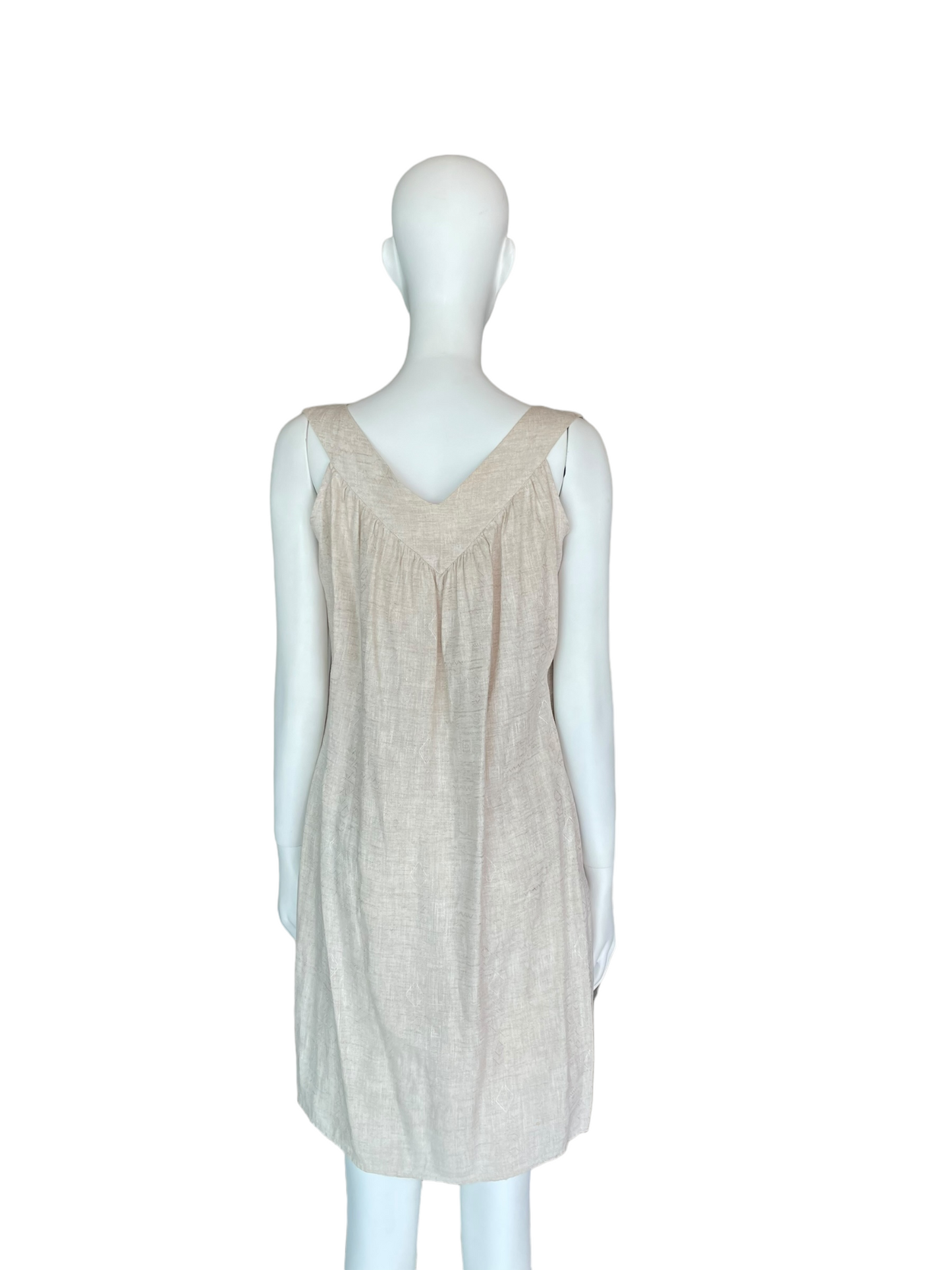 Vestido con sobretodo lino