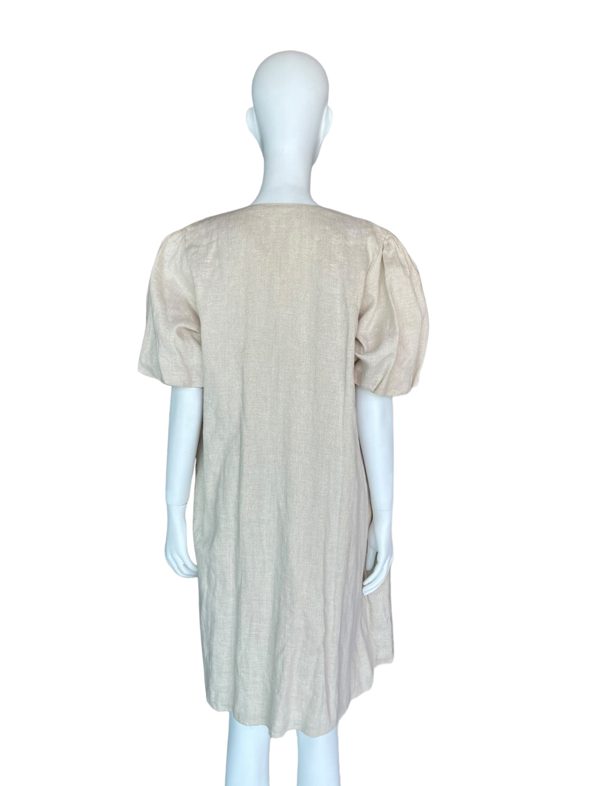 Vestido con sobretodo lino