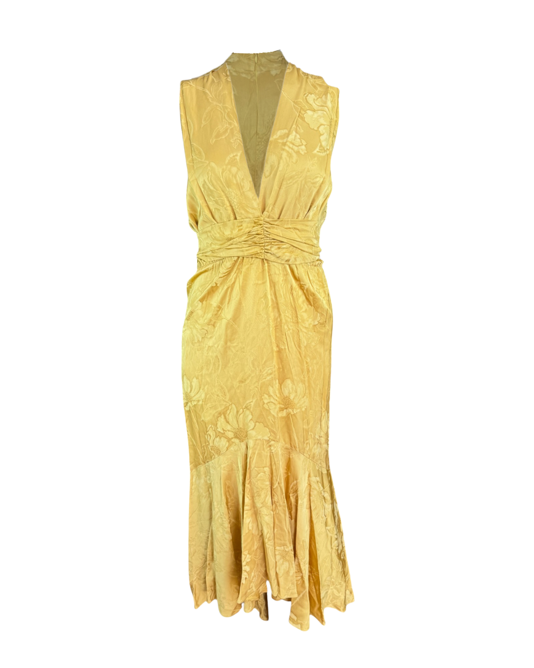 Vestido amarillo floral