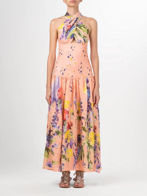Zaira dress apricot