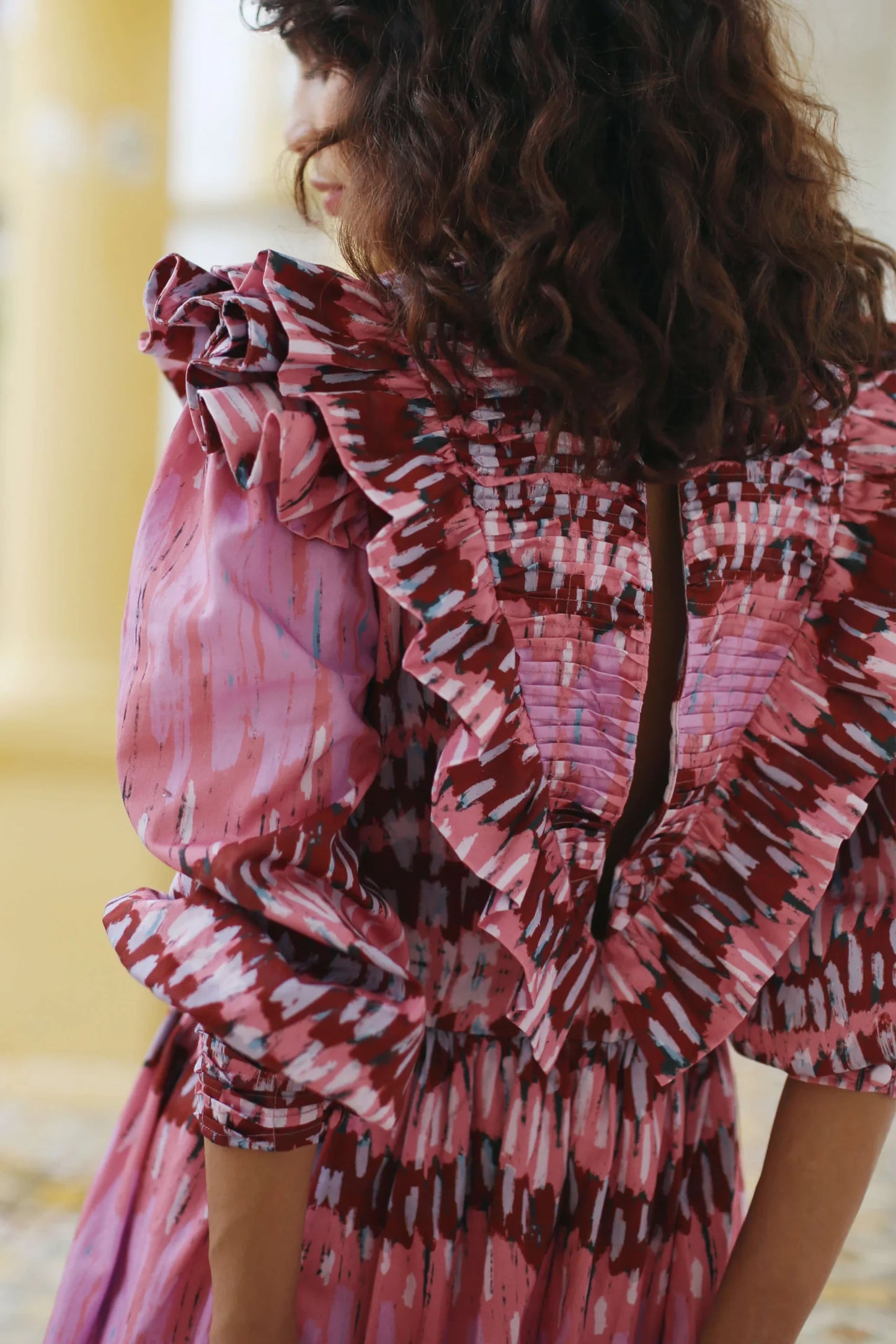 Vestido mini fucsia
