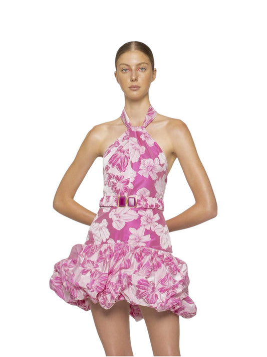 vestido mini spring rosa