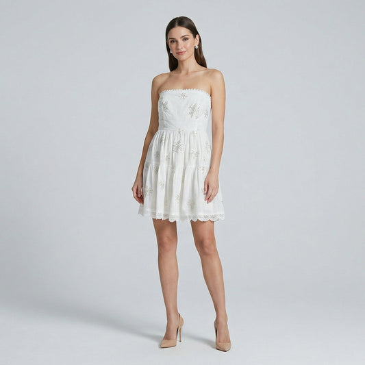 Vestido mini ancora white