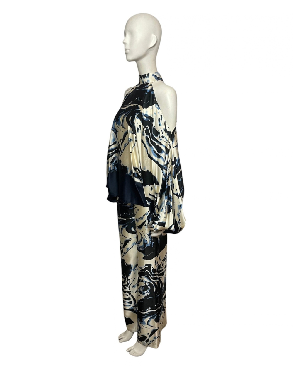 Como pant & top safira azul