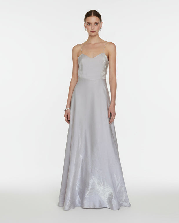 Vestido Maxi plata