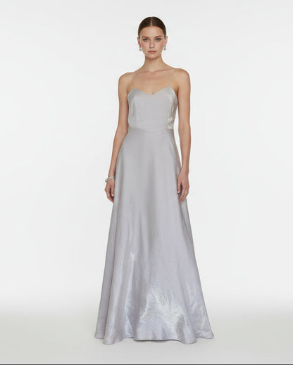 Vestido Maxi plata