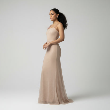 vestido piedras de fiesta sergio cano