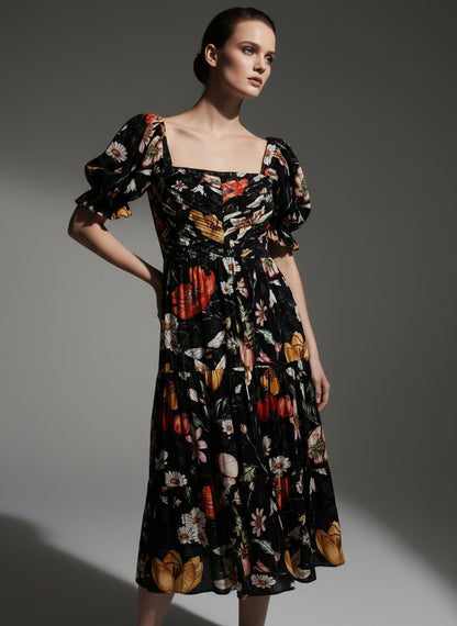 Midi dres otoño