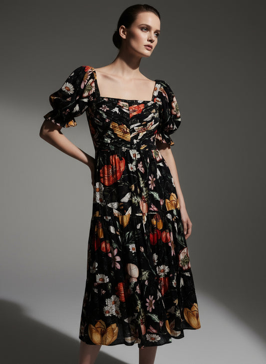 Midi dres otoño
